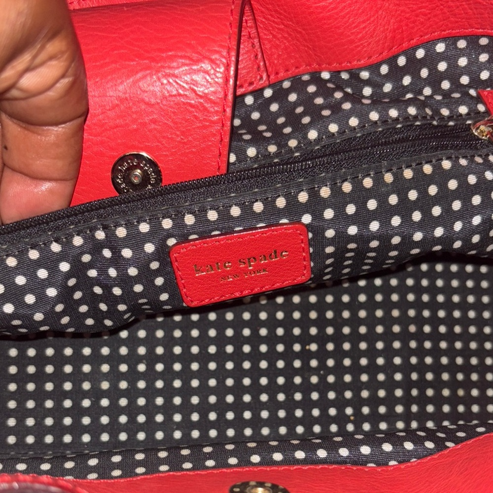 Kate Spade Red Leather Shoulder Bag - Picture 10 of 10
